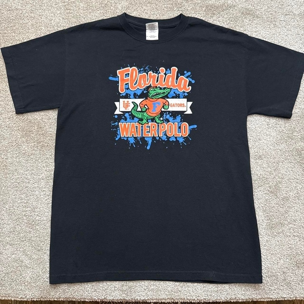 Vintage Florida Gators Water Polo T-Shirt Black Medium University of Florida - Picture 2 of 5